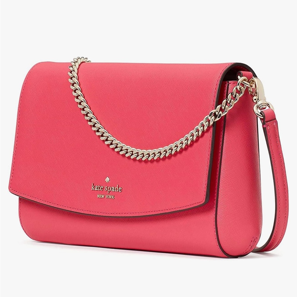 NWOT KATE SPADE LAUREL WAY MESSENGER PINK CROSSBODY WITH FLAP CLOSURE